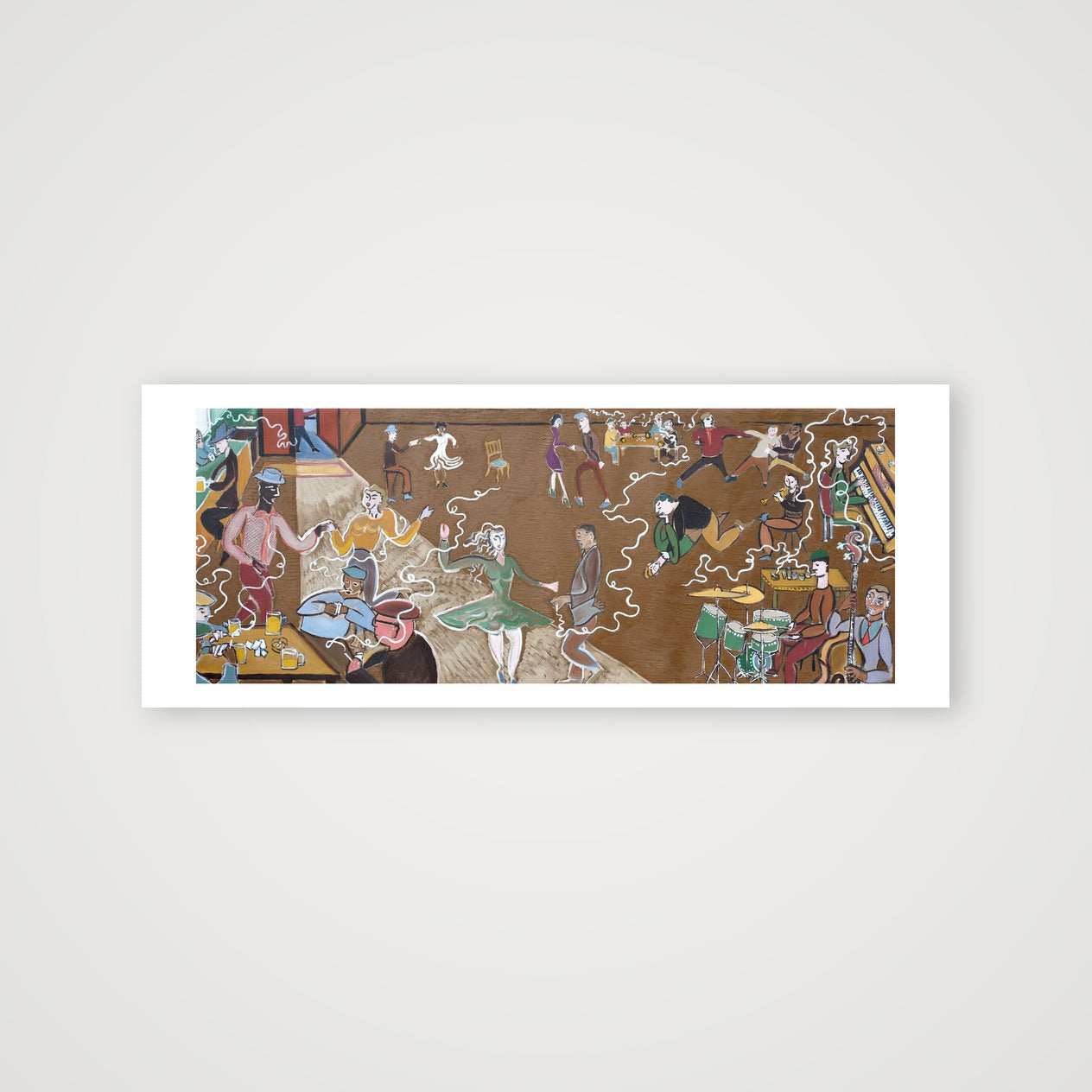 Pub Scene — 78×31cm, 31×12" Print only