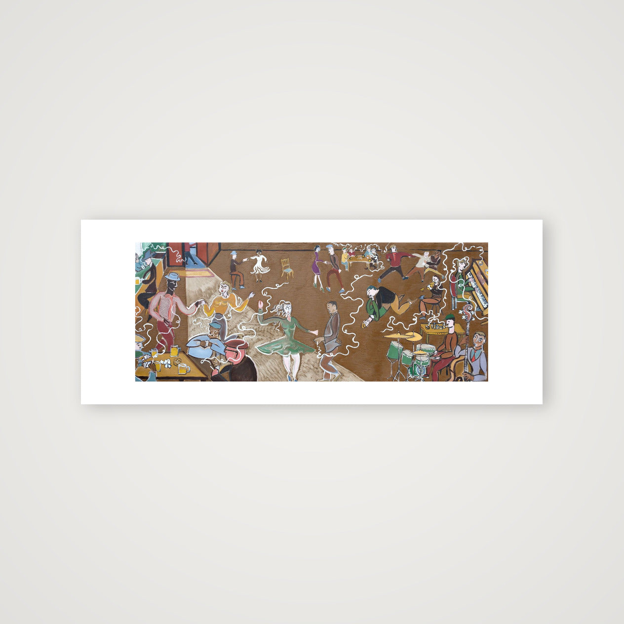 Pub Scene — 42×17cm, 17×7" Print only